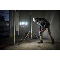 18V Professional Cordless Folding Panel Work Light on Tripod, LED, 3600 Lumens Industrial Sales