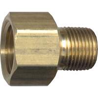 Pipe Adapter, FPT x NPT, 1/2" x 1/4" Dia., Brass Industrial Sales