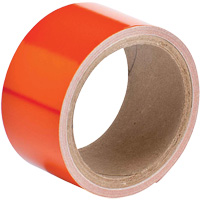 Reflective Marking Tape, 2" x 15', Acrylic, Orange Industrial Sales
