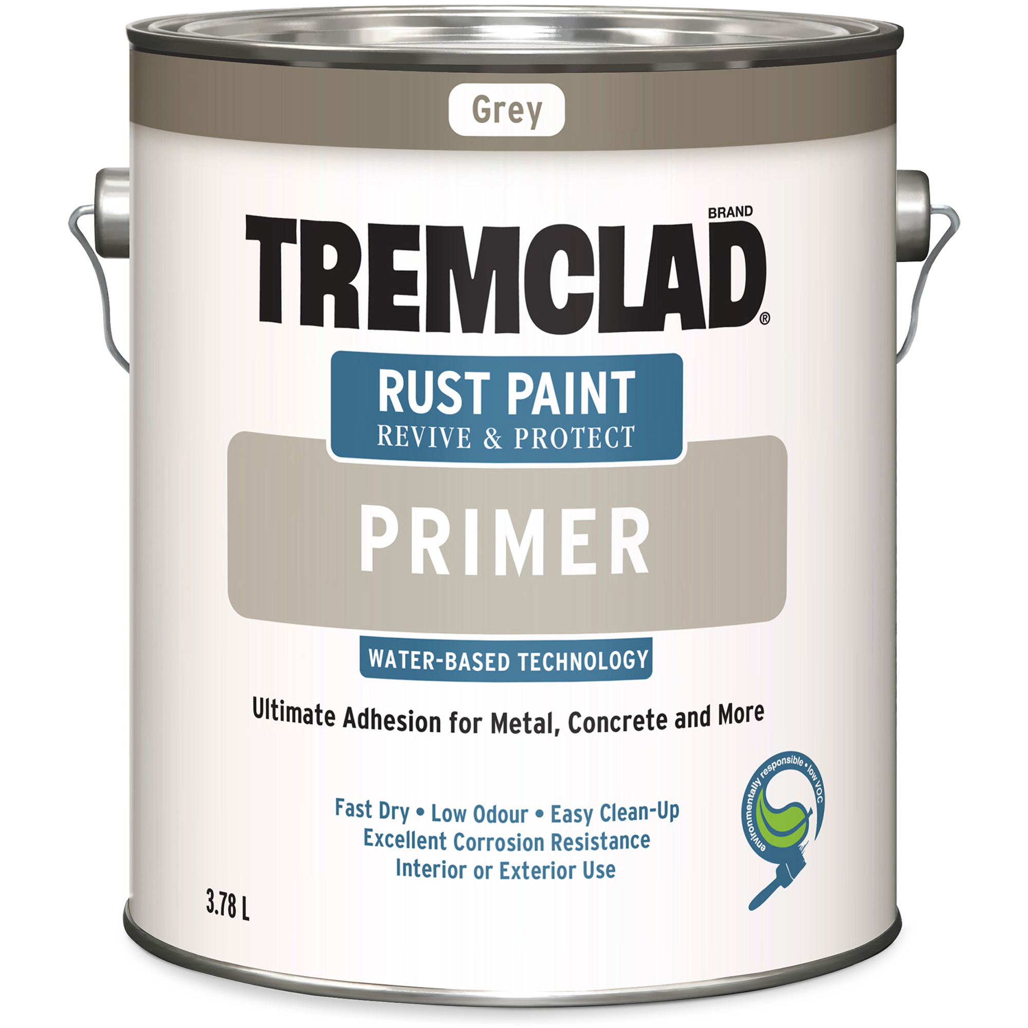 RustOleum Tremclad® WaterBased Rust Paint Primer, 3.78 L, Gallon